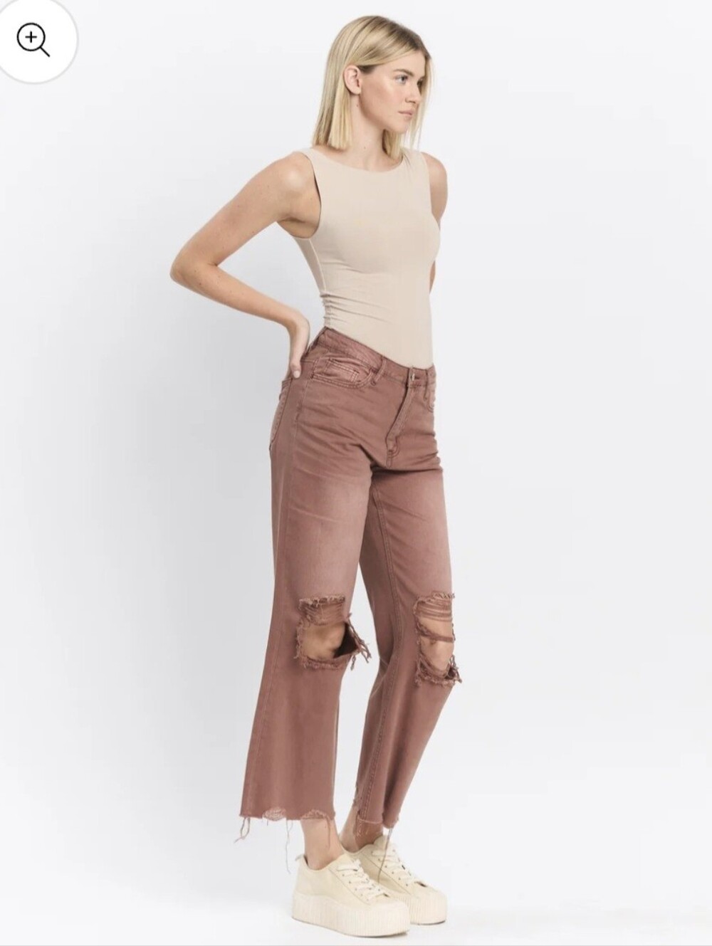 🔥  Vervet Aztec - Super High Rise 90s Vintage Crop Flare Jeans🔥
